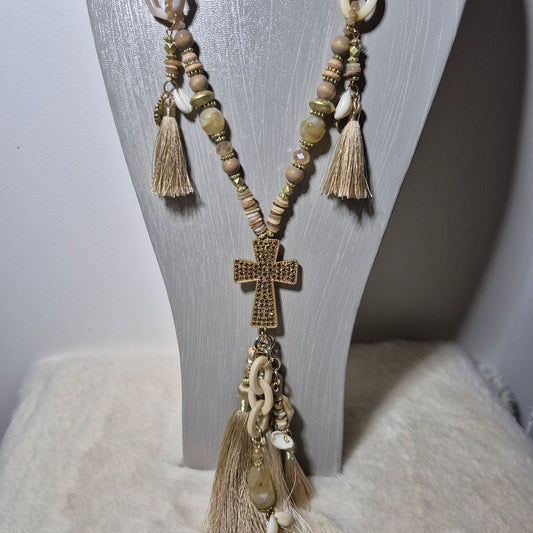 Sautoir Croix Bohème